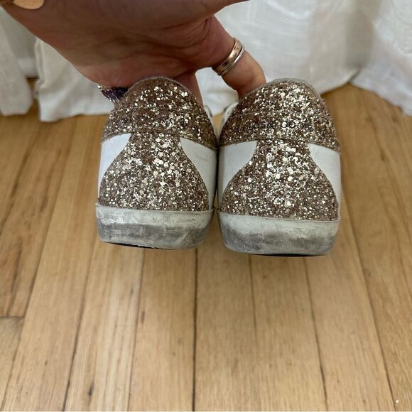 Gold Goose Super-Star with Silver Leather Star and Snake Print - Picture 11 of 13